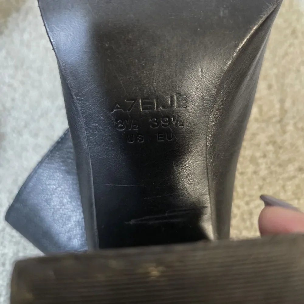 Atelje‎ 71 Madison Black Pebbled Leather Boots 4